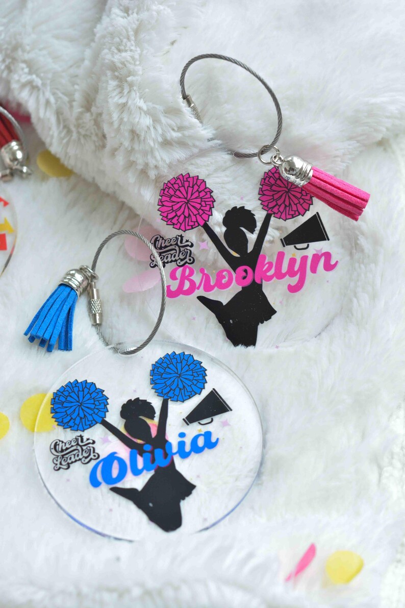 Cheer Team Gifts, Personalized Cheerleader Keychains, Custon Cheer Team ...