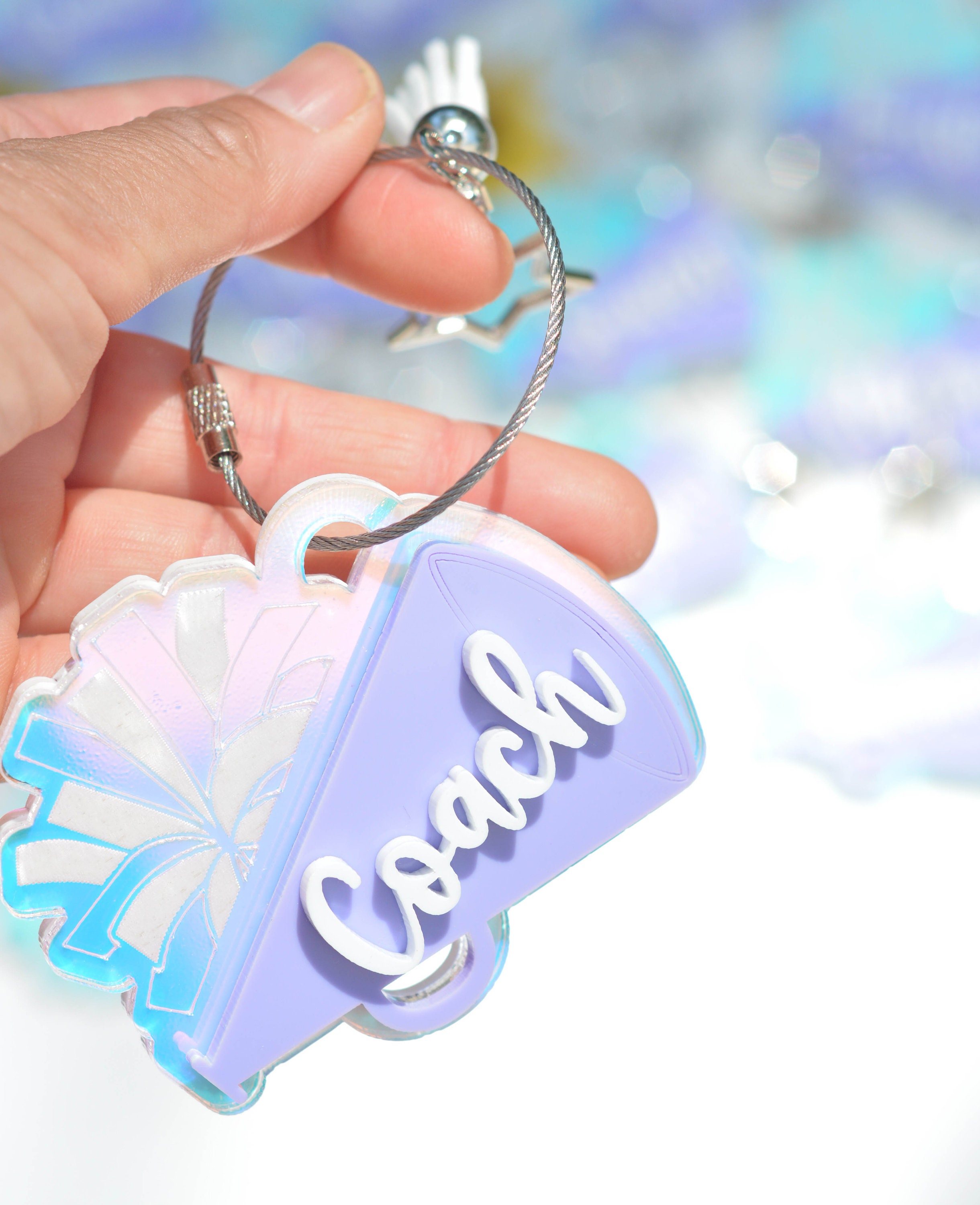 Nosiny Cheerleader-Enten Schlüsselanhänger 20 Stück – Motivierende Teamgeschenke