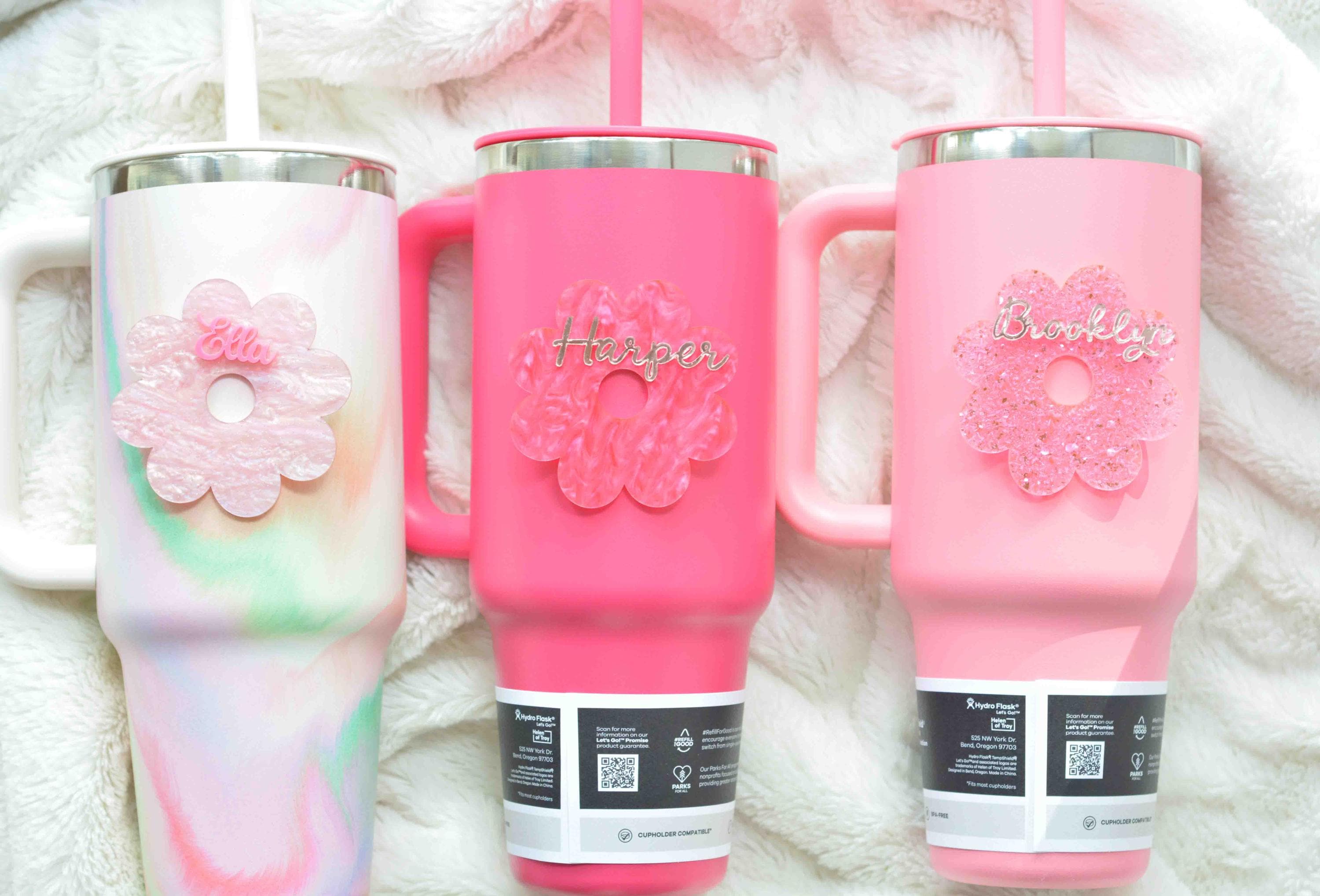Hydro Flask Zinnia Camillia Trillium Pink Lid Topper