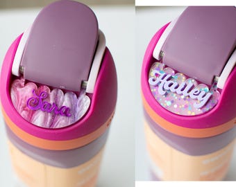 Owala Name Plate Freesip Custom Name Pink Purple Mint 16/19/24/32/40oz Personalized Owala Water Bottle Accessory Back to School Name Tag