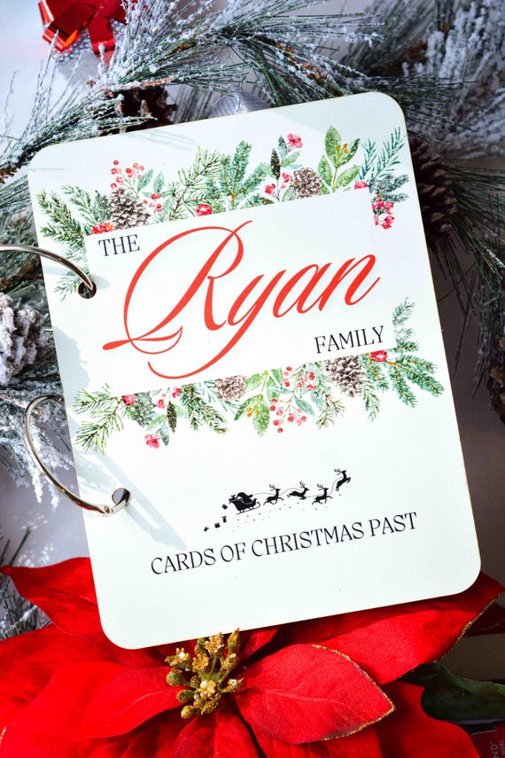 Christmas Card Keeper/holder, Cards of Christmas Past, Personalized Card  Display and Storage, Holiday Card Album Organization Ring Binder - Etsy