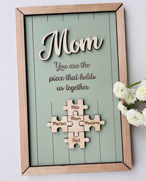 You Are The Piece That Holds Us Together- Personalized Engraved