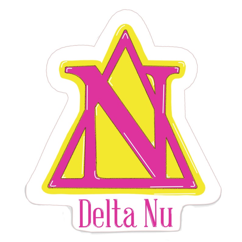 Delta Nu Legally Blonde Waterproof Sticker