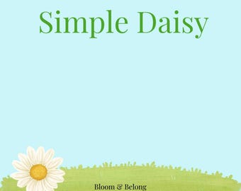 Simple Daisy Children’s Story - Nature Inspired Equality Tale (Digital Download)
