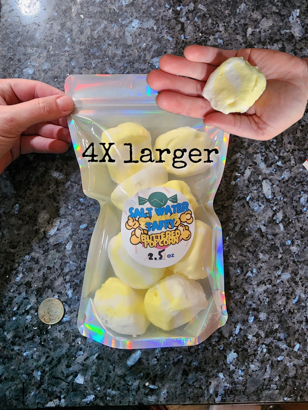 Freeze Dried BUTTERED POPCORN Mega Bombs Salt Water Taffy so Etsy