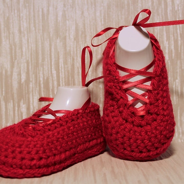 Cute Crochet Baby Shoe Pattern. Step by Step & Adjustable From Newborn