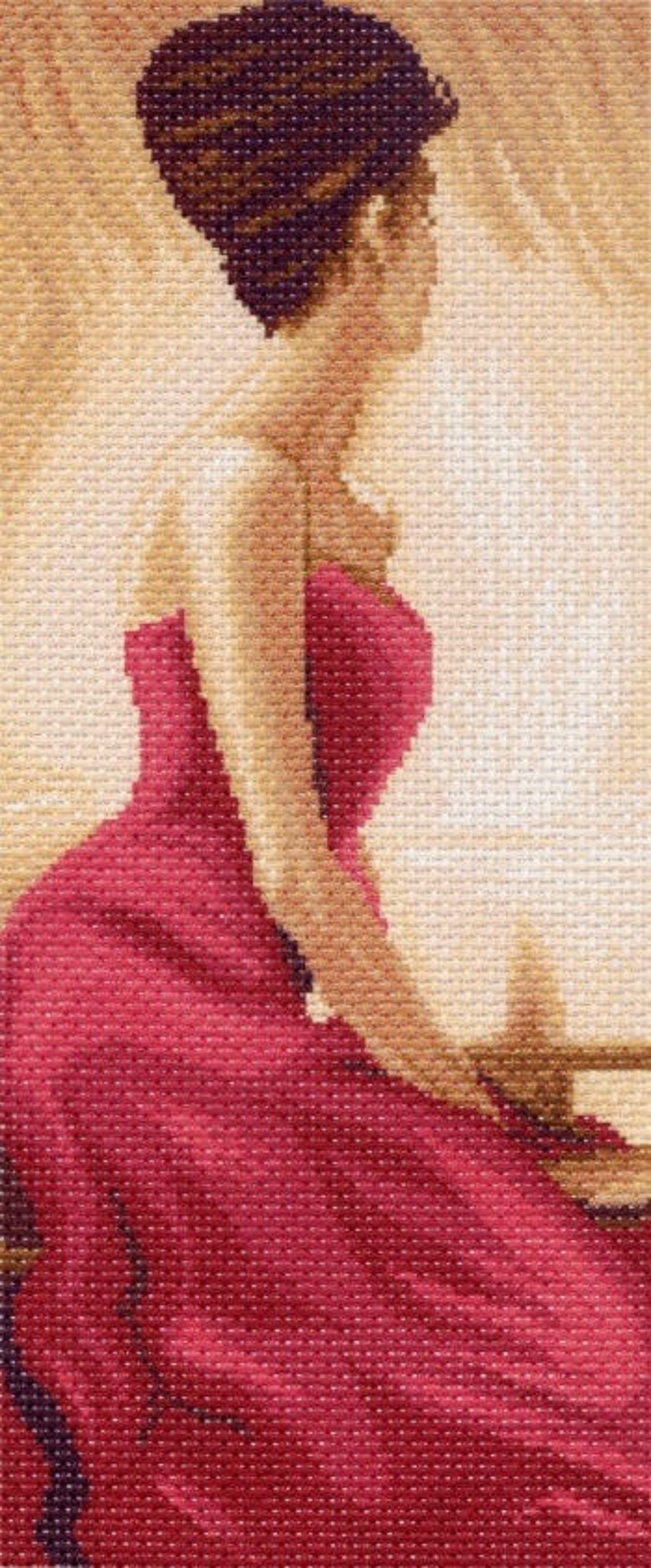 14ct aida cloth Printed with cross stitch pattern Stitchable Etsy