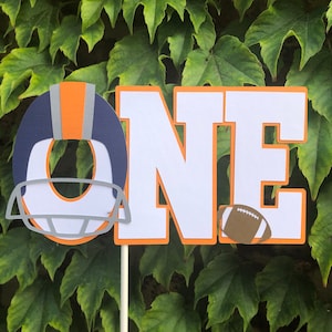 Football First Birthday Cake Topper - Football Cake Topper - First Birthday - Smash Cake Topper - Boy First Birthday - American Football
