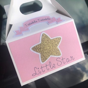 Twinkle Twinkle Little Star Favor Boxes, Twinkle Twinkle Little Star First Birthday, Party Decorations, Moon and Stars, Baby Shower