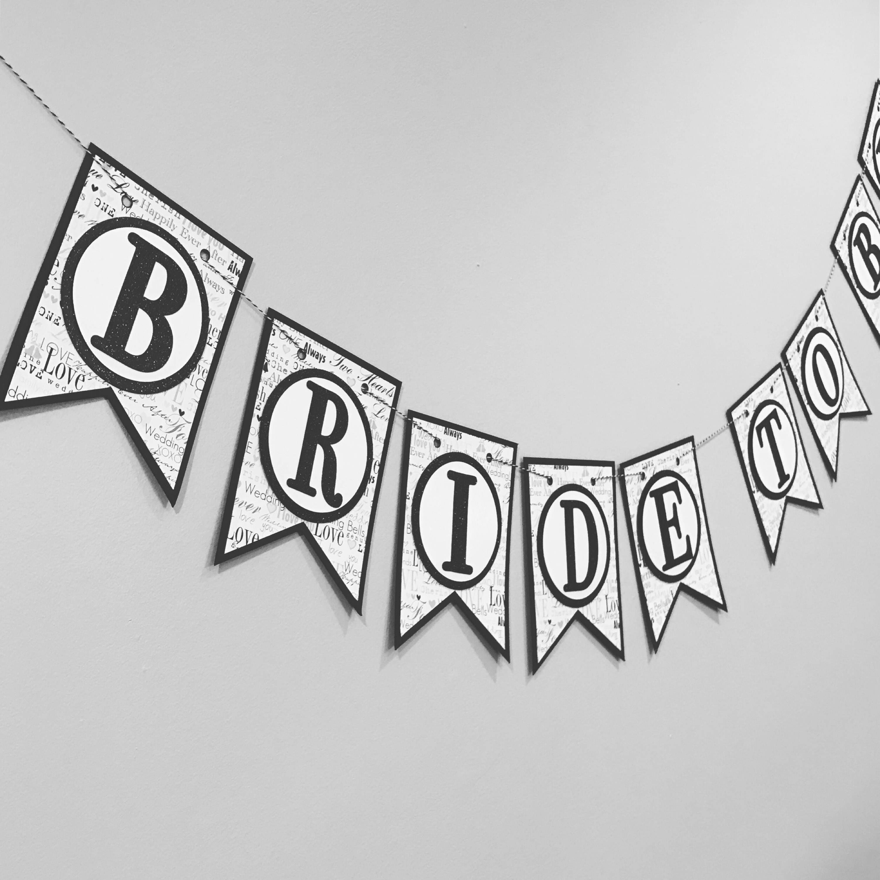 Bridal Shower Banner Bridal Shower Decor Miss to Mrs Etsy