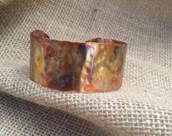 Copper cuff bracelet boho, gypsy, festival.