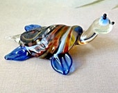 TURTLE Glass Figurine,Animals Glass,  Glass Art, Collectible Figurine, Sculpture Made Of Glass, blown glass figurine, Mini Glass Animals