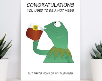 Funny Sobriety Anniversary Card | Recovery Card | Sober Anniversary Card | Soberversary Gift | Funny AA Card