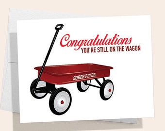 Funny Sobriety Card | Recovery Anniversary Gift | Dark Humor AA Card | Funny Congratulations Card | Sobriety Milestone