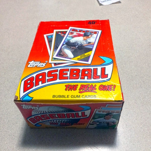 1988 Topps Baseball the real ones Wax Box