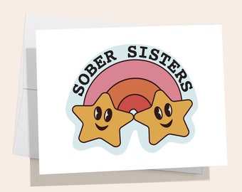 Sobriety Anniversary Card | AA Anniversary Card | Recovery Anniversary Card | Sober Anniversary Card | AA Gift for Her | sober sisters