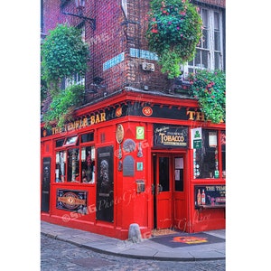 Temple Bar, Dublin, Ireland, Irish Pubs, Landmark, Home Decor, Wall Art, Travel Photos, Fine Art Photography