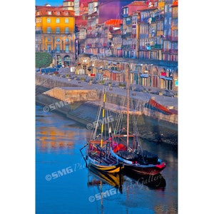 Porto, Portugal, Ribeira, River, Boats, Home Decor, Wall Art, Travel Photos, Fine Art, Photography, Canvas, Metal, Matted Prints