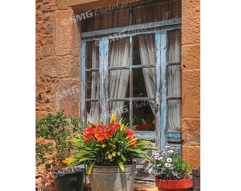 Peratallada, Spain, Street Scene, Doorway, Flowers, Home Decor, Wall Art, Travel Photos, Fine Art, Photography, Canvas, Metal, Matted Prints
