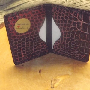 Leather folding card case, card holder,card wallet high quality leather case