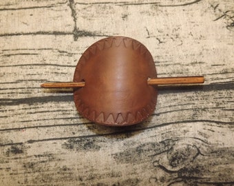 Leather hair barrette,hair slide,hair barrette,Stick hair slide,100% real leather,Handmade hair barrette,Leather hair barrette