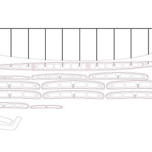 wooden surfboard template