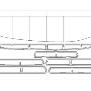 Hollow wooden body board templates