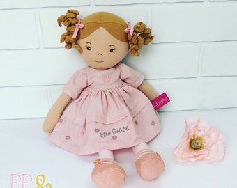 monogrammed rag dolls
