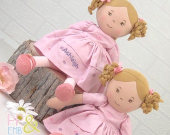 monogrammed dolls