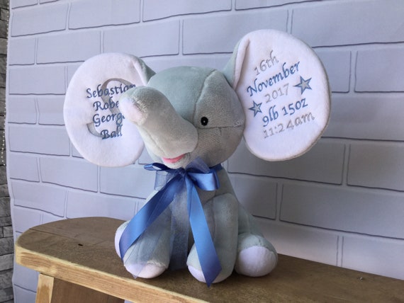 personalised elephant teddy