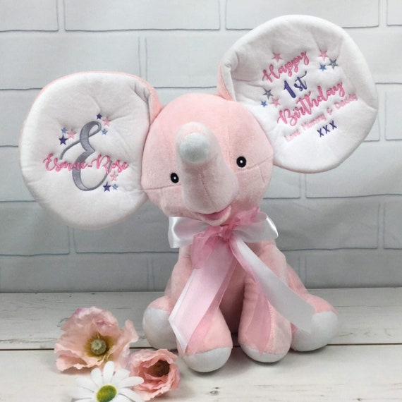 personalised elephant teddy