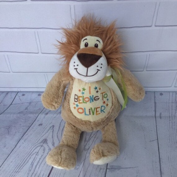 personalised lion teddy