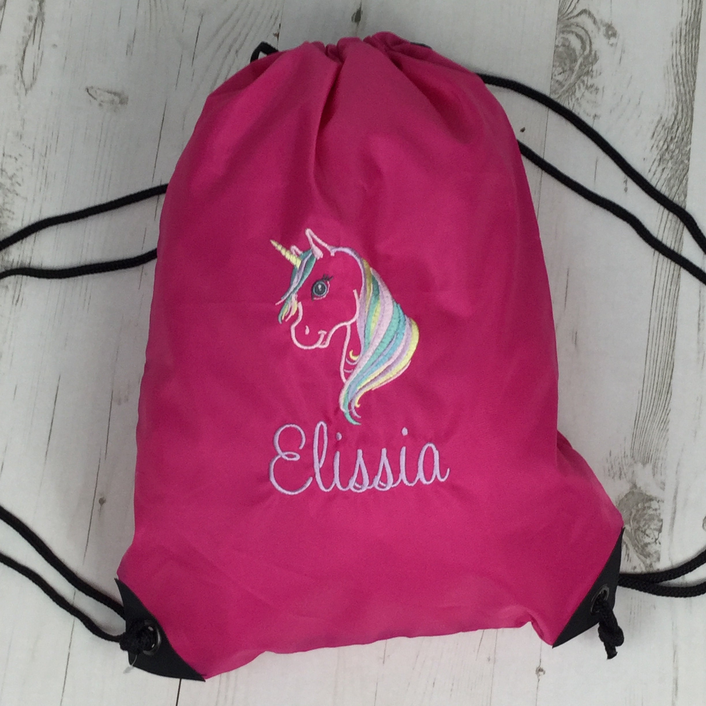 unicorn gym bag