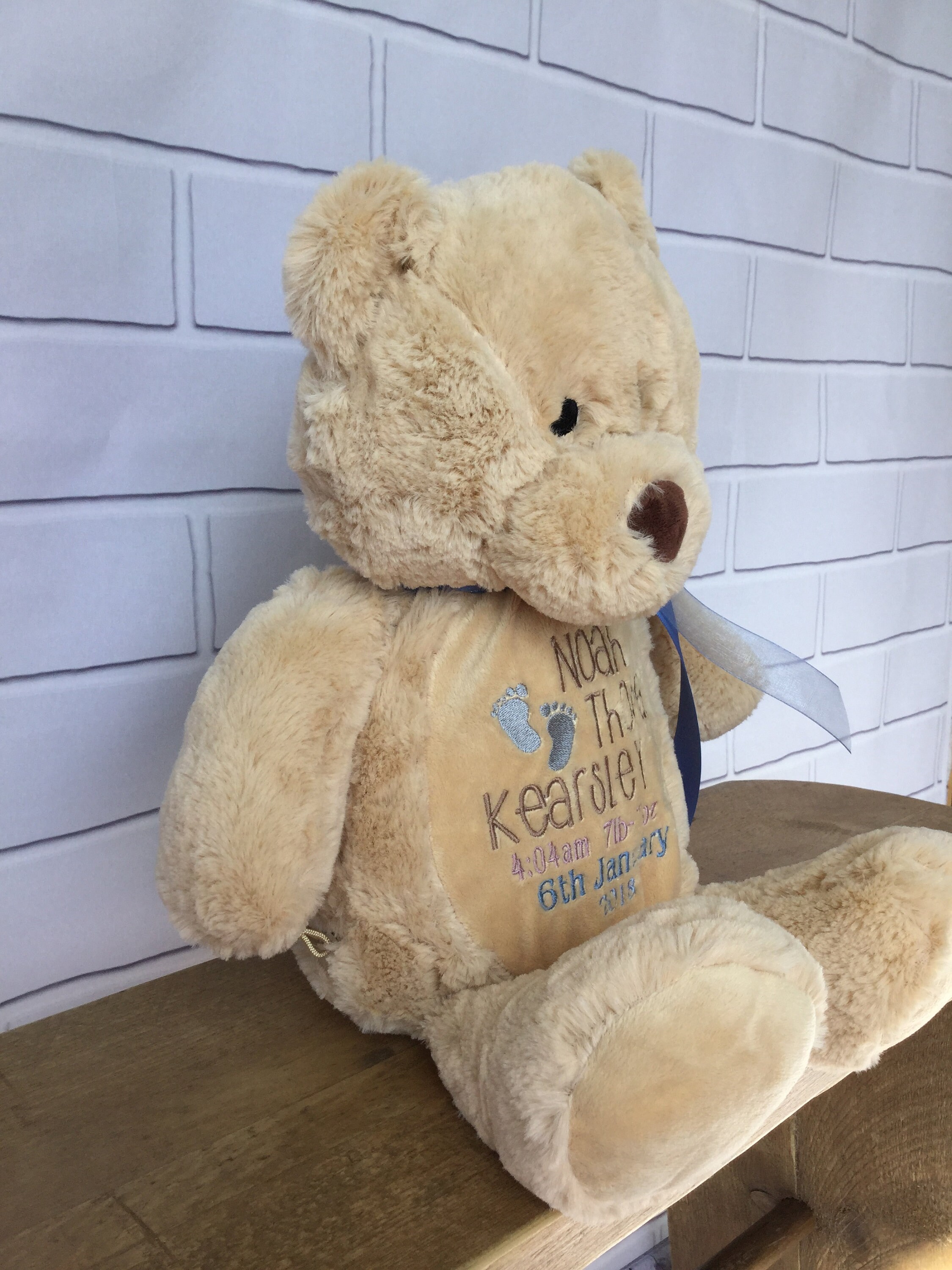 personalised birth teddy bears