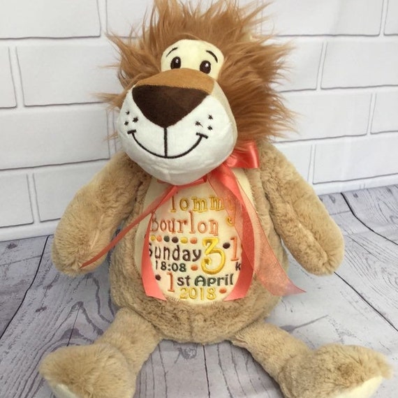 personalised lion teddy