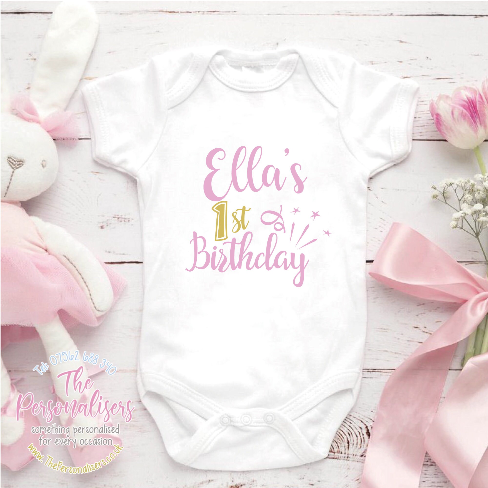 Personalised my 1st Birthday Baby vest a great Birthday Etsy