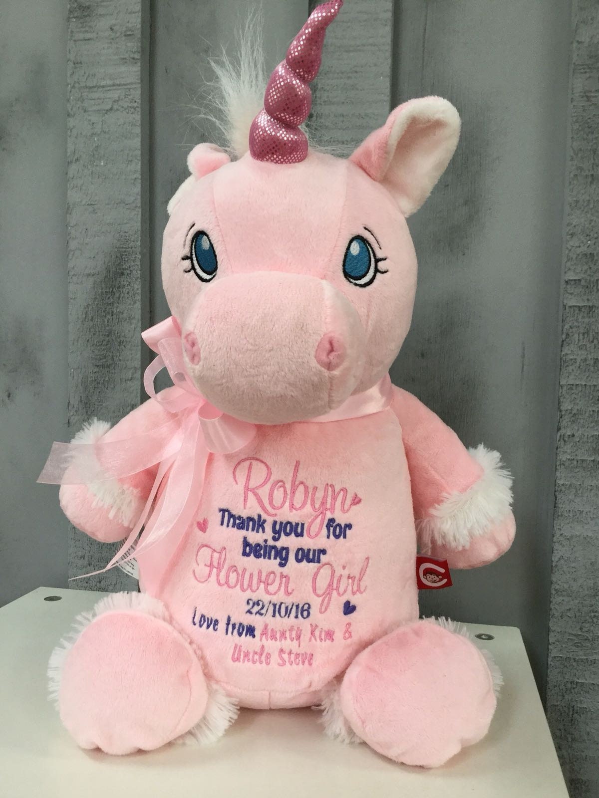 Unicorn Flower Girl Thank You Gifts Personalised Bridesmaid Thank You Gifts