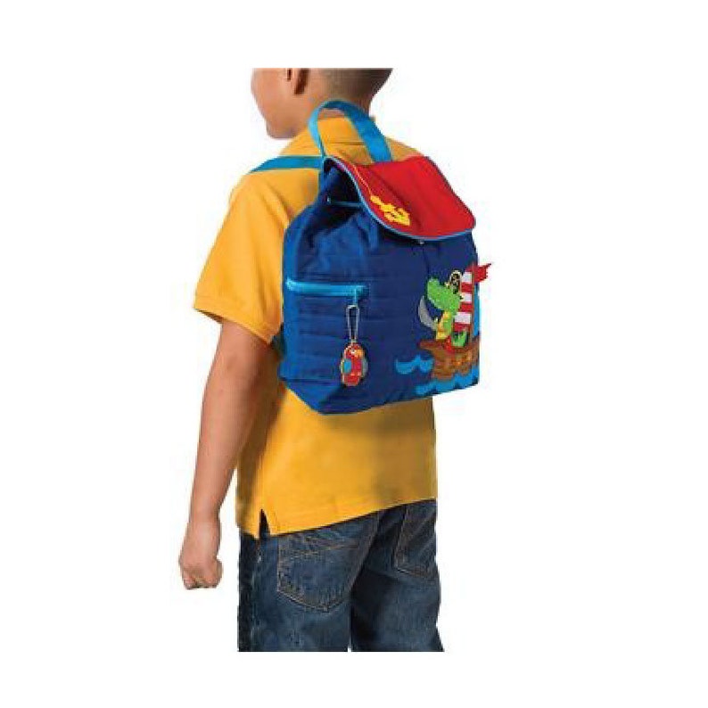 Personalised Farm Animal Stephen Joseph Backpack with Tractor Embroidered with a name