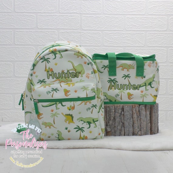personalised dinosaur backpack