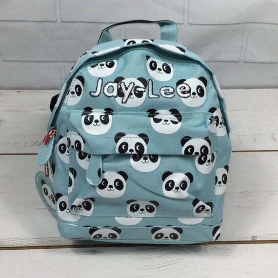 Personalised Panda Mini Backpack Etsy