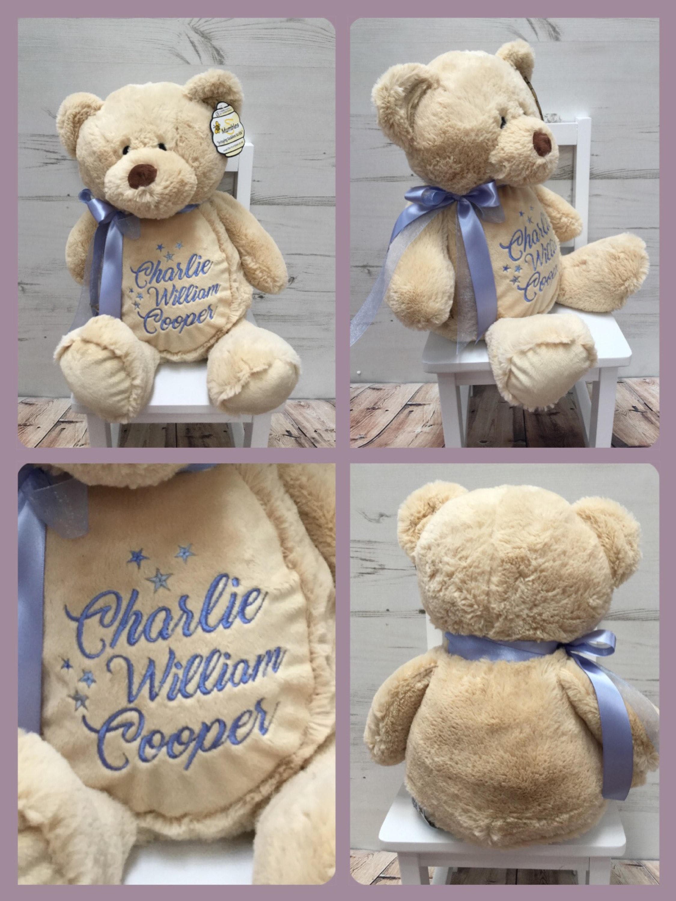 personalised teddy baby