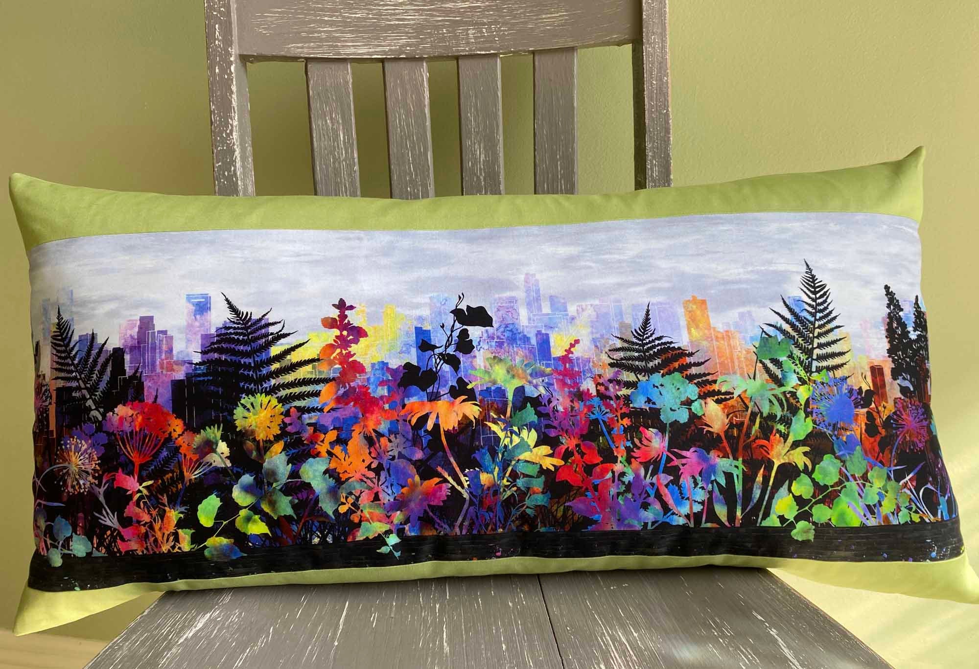 Funda de almohada lumbar Ciudad Skyline almohada jardín sofá | Etsy