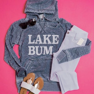 Lake Bum Hoodie Lake Hoodies Unisex Hoodies Summer Hoodies Lakeaholic Gifts for her Lake Lover image 1