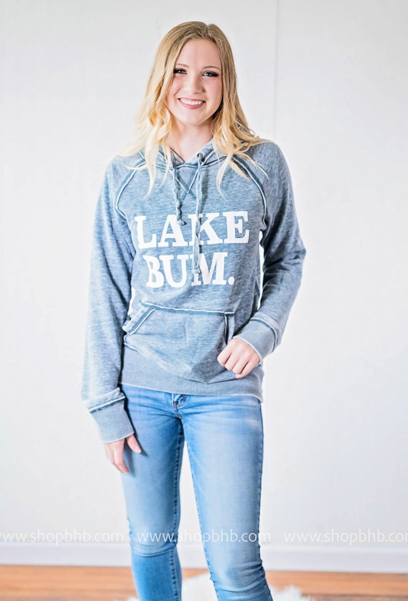 Lake Bum Hoodie Lake Hoodies Unisex Hoodies Summer Hoodies Lakeaholic Gifts for her Lake Lover image 7