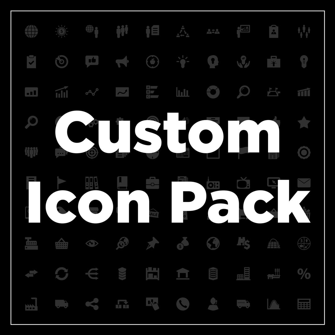 Custom Icon Pack for Iphone/ios (applies to Existing Purchase Only) - Etsy