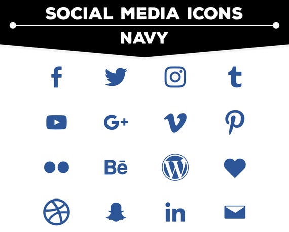 Navy blue messenger icon - Free navy blue social icons