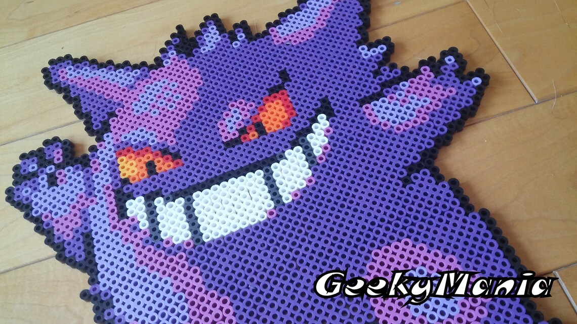 Pokémon Gengar Perler Beads Etsy