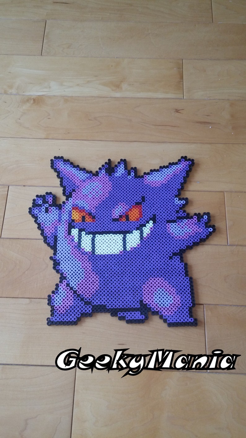 Pokémon Gengar Perler Beads Etsy