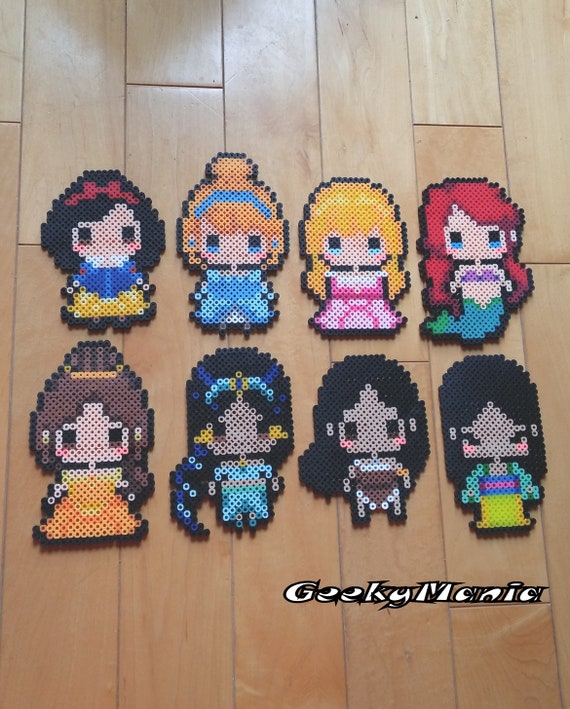 Snow White Perler Bead Magnet 