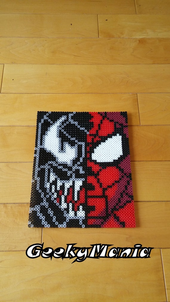 Marvel Comic SpiderMan & Venom Fusion Perler Beads Etsy